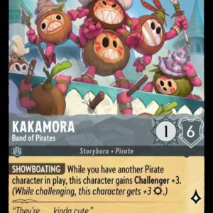 DISNEY LORCANA SINGLE CARDS: ARCHAZIA’S ISLAND #168: Kakamora – Band of Pirates (Common Foil 192/204: NM)