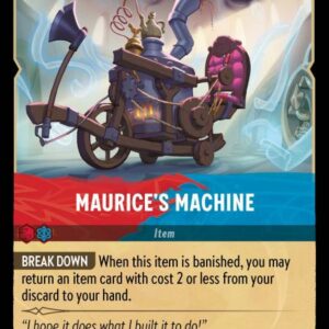 DISNEY LORCANA SINGLE CARDS: ARCHAZIA’S ISLAND #226: Maurice’s Machine (Uncommon 151/204: NM) DISNEY LORCANA SINGLE CARDS: ARCHAZIA’S ISLAND #226: Maurice’s Machine (Uncommon 151/204: NM)