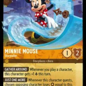 DISNEY LORCANA SINGLE CARDS: ARCHAZIA’S ISLAND #235: Minnie Mouse – Storyteller (Legendary 31/204: NM)