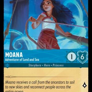 DISNEY LORCANA SINGLE CARDS: ARCHAZIA’S ISLAND #247: Moana – Adventurer of Land and Sea (Common Foil 156/204: NM)