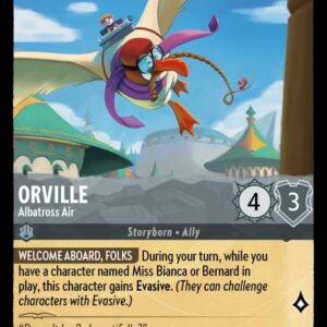 DISNEY LORCANA SINGLE CARDS: ARCHAZIA’S ISLAND #267: Orville – Albatross Air (Common Foil 194/204: NM)