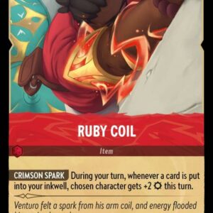 DISNEY LORCANA SINGLE CARDS: ARCHAZIA’S ISLAND #324: Ruby Coil (Uncommon 149/204: NM)