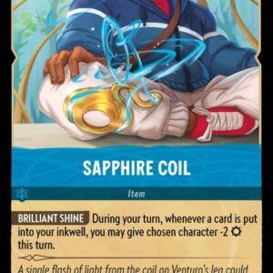 DISNEY LORCANA SINGLE CARDS: ARCHAZIA’S ISLAND #327: Sapphire Coil (Uncommon Foil 179/204: NM)