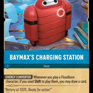 DISNEY LORCANA SINGLE CARDS: ARCHAZIA’S ISLAND #33: Baymax’s Charging Station (Common 180/204: NM)