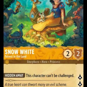 DISNEY LORCANA SINGLE CARDS: ARCHAZIA’S ISLAND #337: Snow White – Fairest in the Land (Uncommon 33/204: NM)