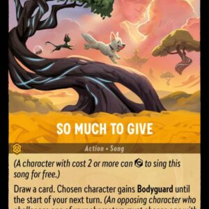 DISNEY LORCANA SINGLE CARDS: ARCHAZIA’S ISLAND #340: So Much To Give (Common Foil 38/204: NM)