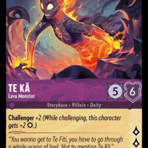 DISNEY LORCANA SINGLE CARDS: ARCHAZIA’S ISLAND #360: Te K? – Lava Monster (Common 58/204: NM)