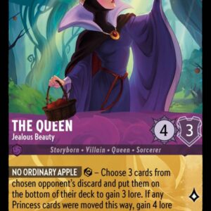 DISNEY LORCANA SINGLE CARDS: ARCHAZIA’S ISLAND #373: The Queen – Jealous Beauty (Legendary 74/204: NM)