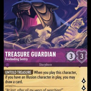 DISNEY LORCANA SINGLE CARDS: ARCHAZIA’S ISLAND #399: Treasure Guardian – Foreboding Sentry (Common 47/204: NM) DISNEY LORCANA SINGLE CARDS: ARCHAZIA’S ISLAND #399: Treasure Guardian – Foreboding Sentry (Common 47/204: NM)