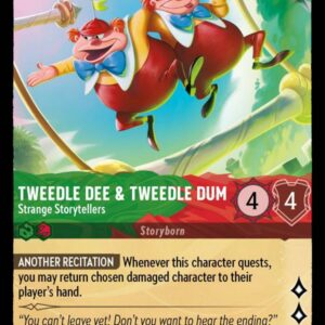 DISNEY LORCANA SINGLE CARDS: ARCHAZIA’S ISLAND #406: Tweedle Dee & Tweedle Dum – Strange Storytellers (Uncommon F DISNEY LORCANA SINGLE CARDS: ARCHAZIA’S ISLAND #406: Tweedle Dee & Tweedle Dum – Strange Storytellers (Uncommon F
