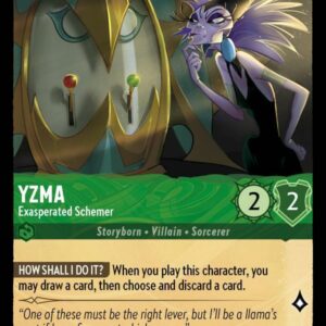 DISNEY LORCANA SINGLE CARDS: ARCHAZIA’S ISLAND #424: Yzma – Exasperated Schemer (Common Foil 101/204: NM)