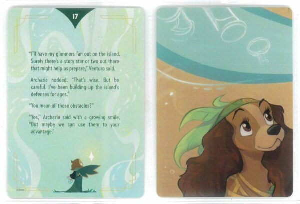 DISNEY LORCANA SINGLE CARDS: ARCHAZIA’S ISLAND #443: Lore Card/Puzzle Piece (Common 17/20: NM)