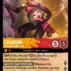 DISNEY LORCANA SINGLE CARDS: ARCHAZIA’S ISLAND #58: Calhoun – Courageous Rescuer (Rare Foil 26/204: NM)