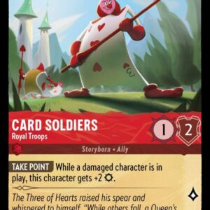 DISNEY LORCANA SINGLE CARDS: ARCHAZIA’S ISLAND #62: Card Soldier – Royal Troops (Common Foil 129/204: NM)