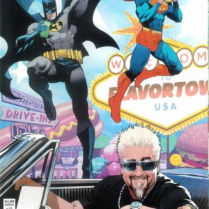 BATMAN/SUPERMAN: WORLD’S FINEST #37: Dan Mora Guy Fieri Cameo cover E