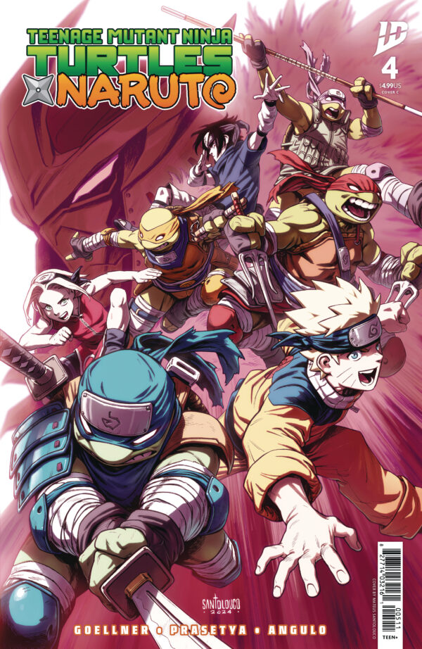 TEENAGE MUTANT NINJA TURTLES X NARUTO #4 Mateus Santalouco cover C