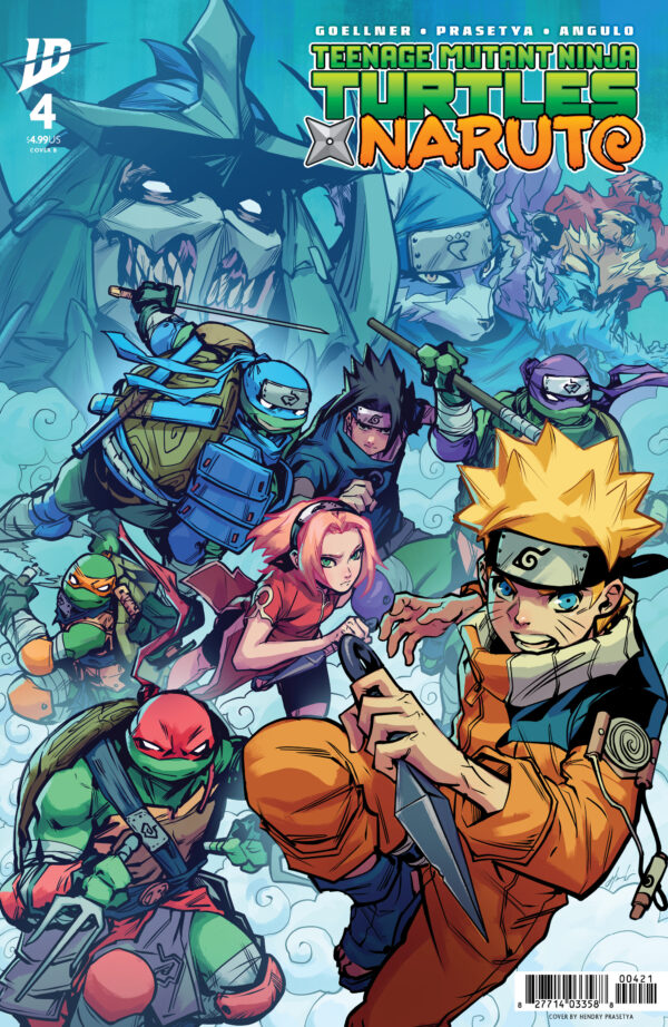 TEENAGE MUTANT NINJA TURTLES X NARUTO #4 Hendry Prasetya cover B