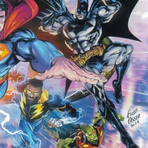 JUSTICE LEAGUE UNLIMITED #4: Fico Ossio wraparound RI cover E
