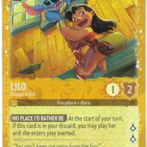 DISNEY LORCANA SINGLE CARDS: AZURITE SEA #201: Lilo – Escape Artist (Alternate Foil promo 25/P2-EN-6: NM)