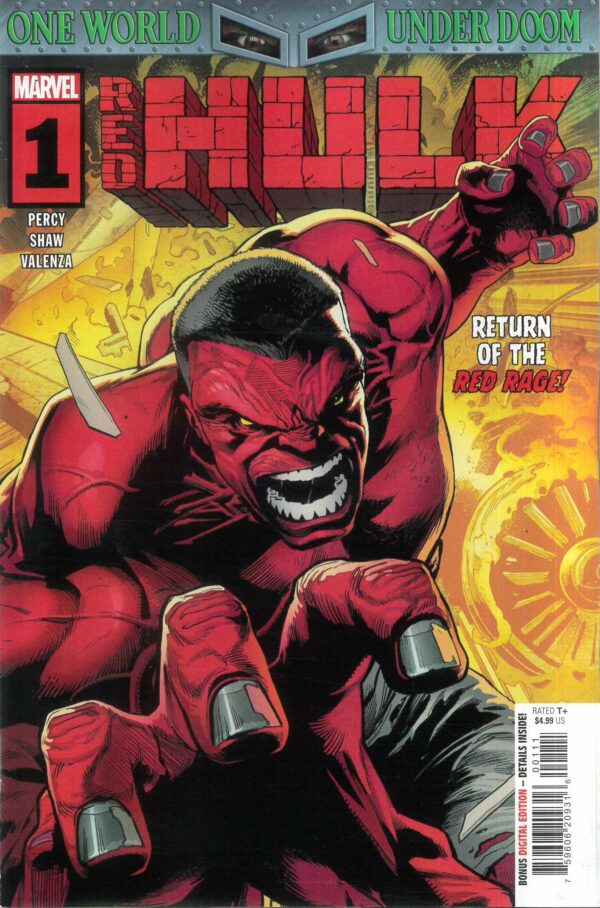 RED HULK (2025 SERIES) #1: Geoff Shaw cover A (One World Under Doom)