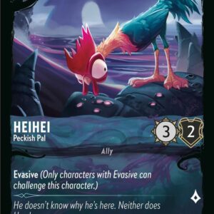DISNEY LORCANA SINGLE CARDS: ILLUMINEER’S QUEST DT #13: HeiHei – Peckish Pal (Fixed 6/31: NM)