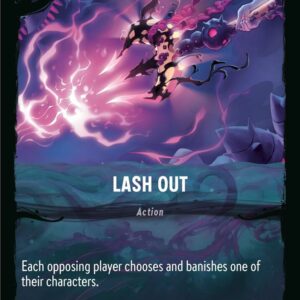 DISNEY LORCANA SINGLE CARDS: ILLUMINEER’S QUEST DT #19: Lash Out (Fixed 22/31: NM)