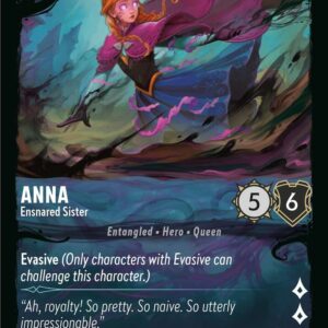 DISNEY LORCANA SINGLE CARDS: ILLUMINEER’S QUEST DT #2: Anna – Ensnared Sister (Fixed 1/31: NM)