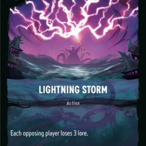 DISNEY LORCANA SINGLE CARDS: ILLUMINEER’S QUEST DT #20: Lightning Storm (Fixed 23/31: NM) DISNEY LORCANA SINGLE CARDS: ILLUMINEER’S QUEST DT #20: Lightning Storm (Fixed 23/31: NM)