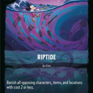 DISNEY LORCANA SINGLE CARDS: ILLUMINEER’S QUEST DT #25: Riptide (Fixed 24/31: NM)