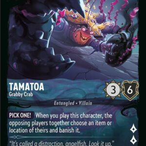 DISNEY LORCANA SINGLE CARDS: ILLUMINEER’S QUEST DT #27: Tamatoa – Grabby Crab (Fixed 15/31: NM)