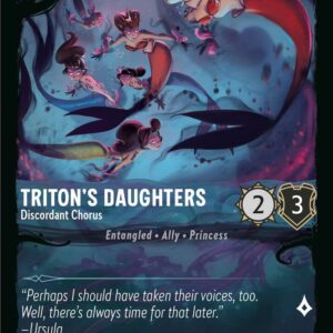 DISNEY LORCANA SINGLE CARDS: ILLUMINEER’S QUEST DT #29: Triton’s Daughters – Discordant Chorus (Fixed 16/31: NM)