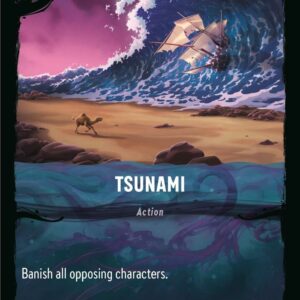 DISNEY LORCANA SINGLE CARDS: ILLUMINEER’S QUEST DT #30: Tsunami (Fixed 26/31: NM)