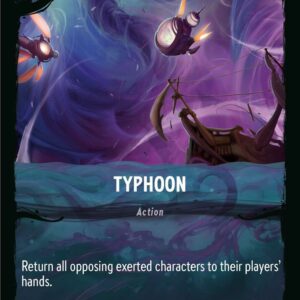 DISNEY LORCANA SINGLE CARDS: ILLUMINEER’S QUEST DT #31: Typhoon (Fixed 27/31: NM)