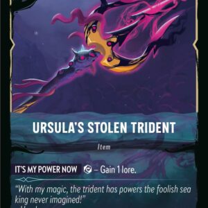 DISNEY LORCANA SINGLE CARDS: ILLUMINEER’S QUEST DT #34: Ursula’s Stolen Trident (Fixed 31/31: NM)