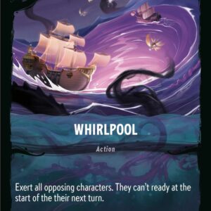 DISNEY LORCANA SINGLE CARDS: ILLUMINEER’S QUEST DT #35: Whirlpool (Fixed 28/31: NM)