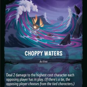 DISNEY LORCANA SINGLE CARDS: ILLUMINEER’S QUEST DT #6: Choppy Waters (Fixed 18/31: NM)