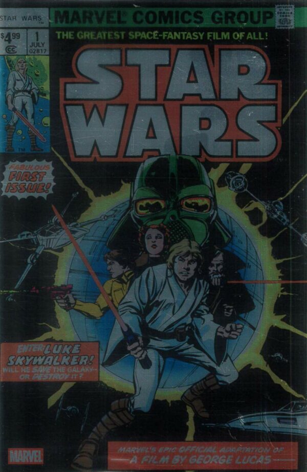 STAR WARS (1977-2019 SERIES) #1: 2025 Facsimile edition (Howard Chaykin Foil cover B)