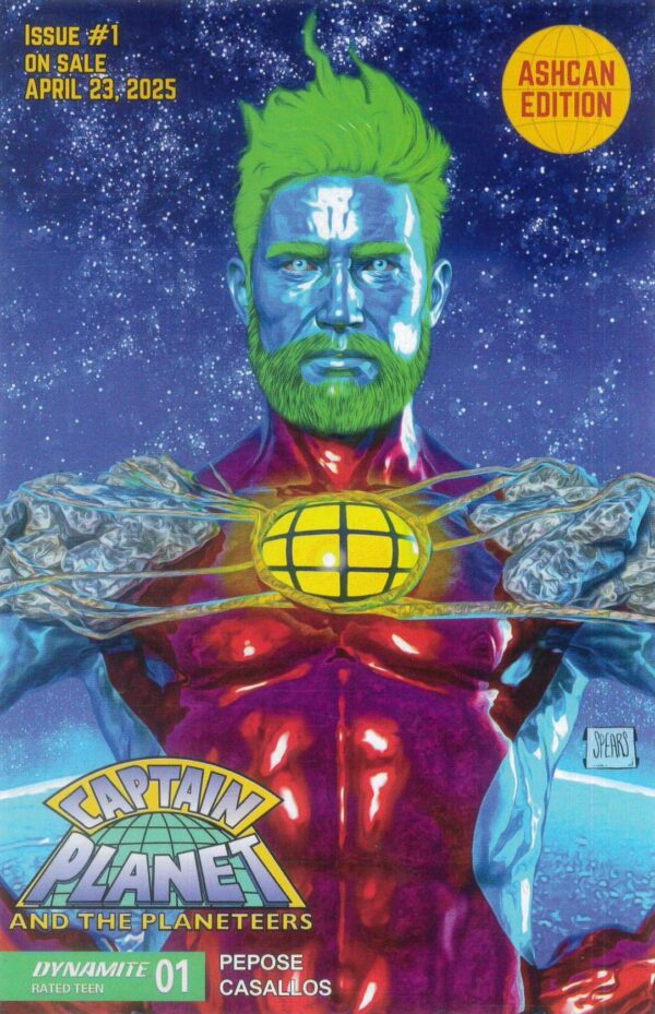CAPTAIN PLANET (2025 SERIES) #1: Mark Spears Ashcan edition