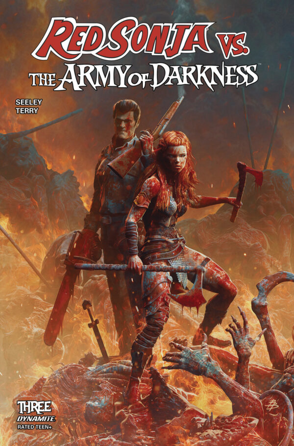RED SONJA VS THE ARMY OF DARKNESS #3 Bjorn Barends cover A
