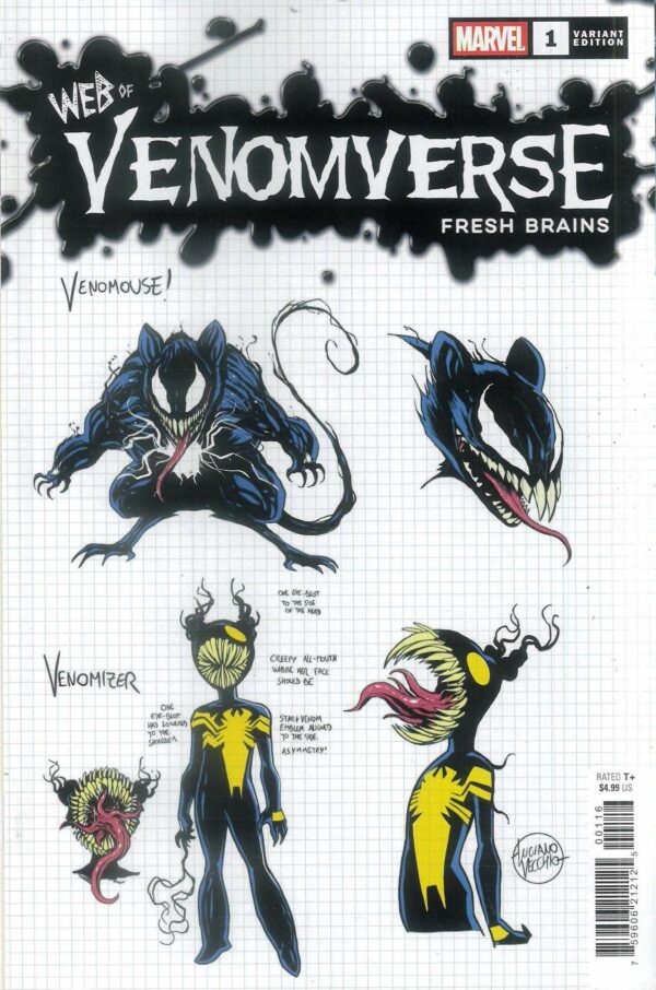 WEB OF VENOMVERSE: FRESH BRAINS #1: Luciano Vecchio Design RI cover P