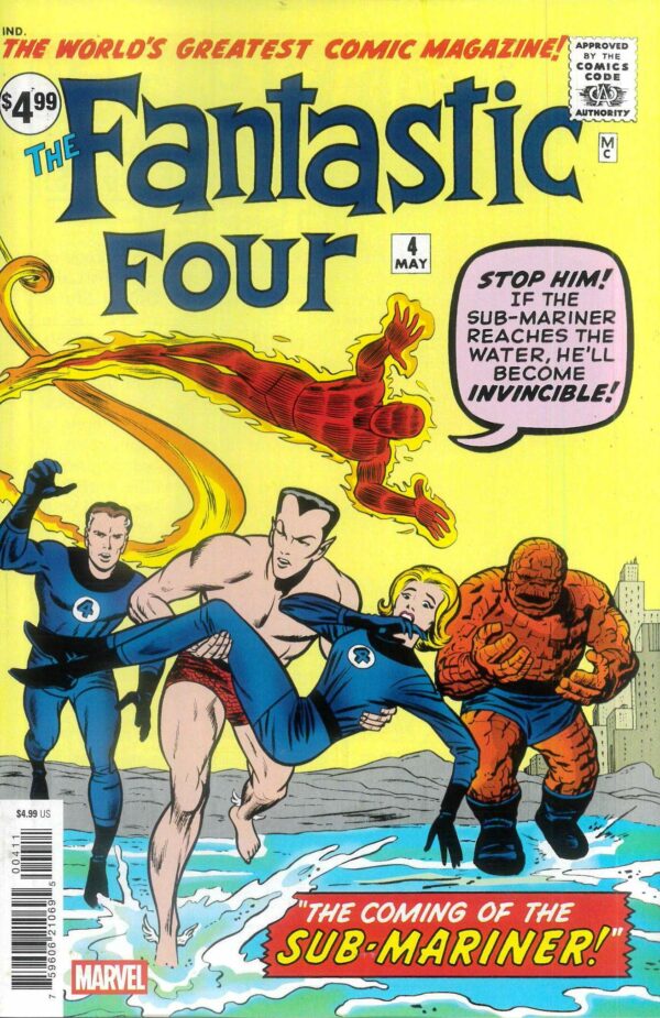 FANTASTIC FOUR (1961-1996,2003-2011,2012-2015 SER) #4: 2025 Facsimile edition (Jack Kirby cover A)