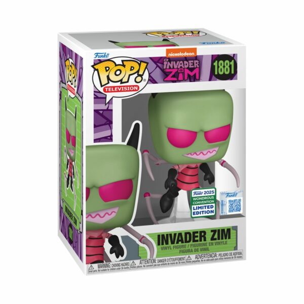 POP TELEVISION VINYL FIGURE #1881: Zim with Spider-Legs: Invader Zim (Wonderous Con exclusive)