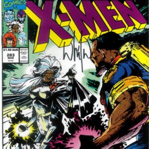 UNCANNY X-MEN (1963: AUSTRALIAN PRICE VARIANT) #283: Signed by Whilce Portacio (COA) NM 1st full Bishop