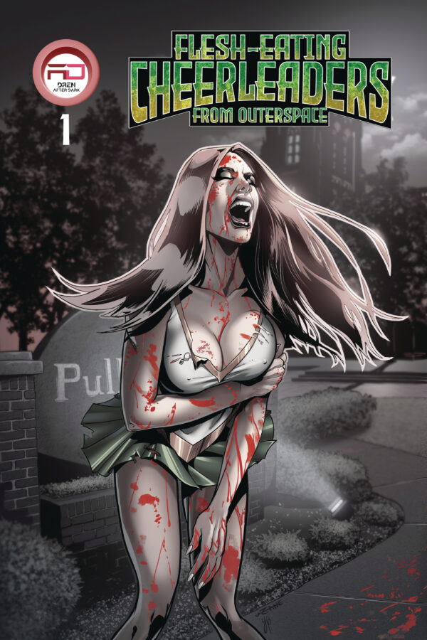 FLESH EATING CHEERLEADERS FROM OUTER SPACE #1 C.B. Zane 2nd Print cover L