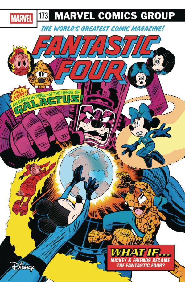 FANTASTIC FOUR (2022 SERIES) #31: Claudio Sciarrone Disney What If FF Homage cover C