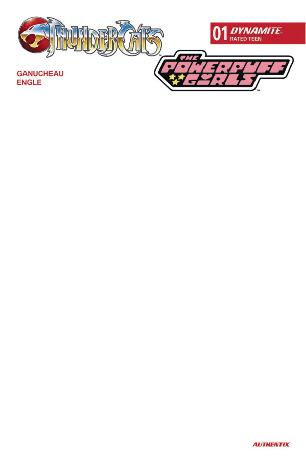 THUNDERCATS/POWERPUFF GIRLS #1 Blank Authentix cover F