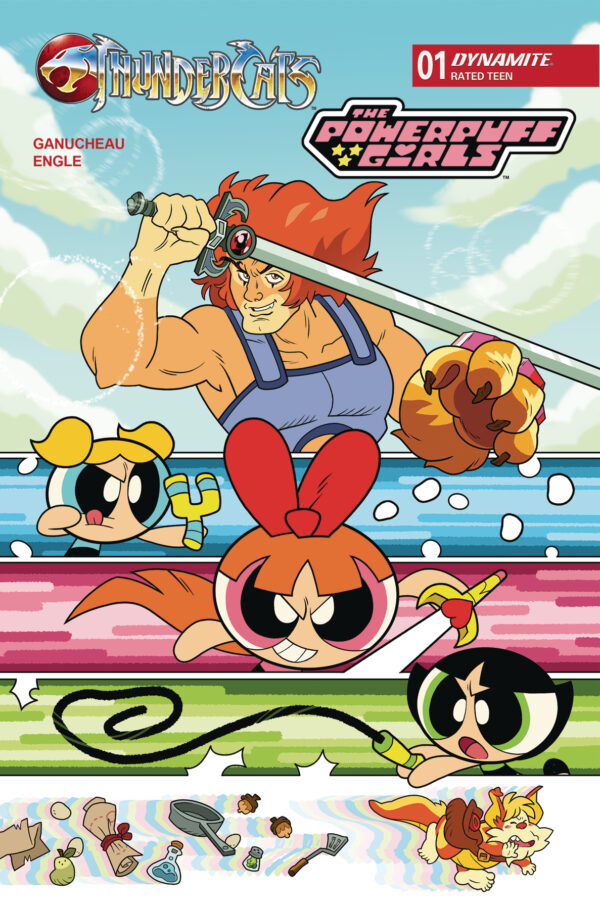 THUNDERCATS/POWERPUFF GIRLS #1 Coleman Engle cover B