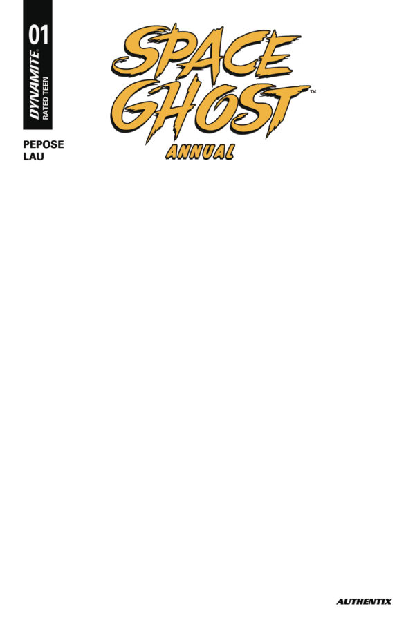 SPACE GHOST ANNUAL #1 Blank Authentix cover E