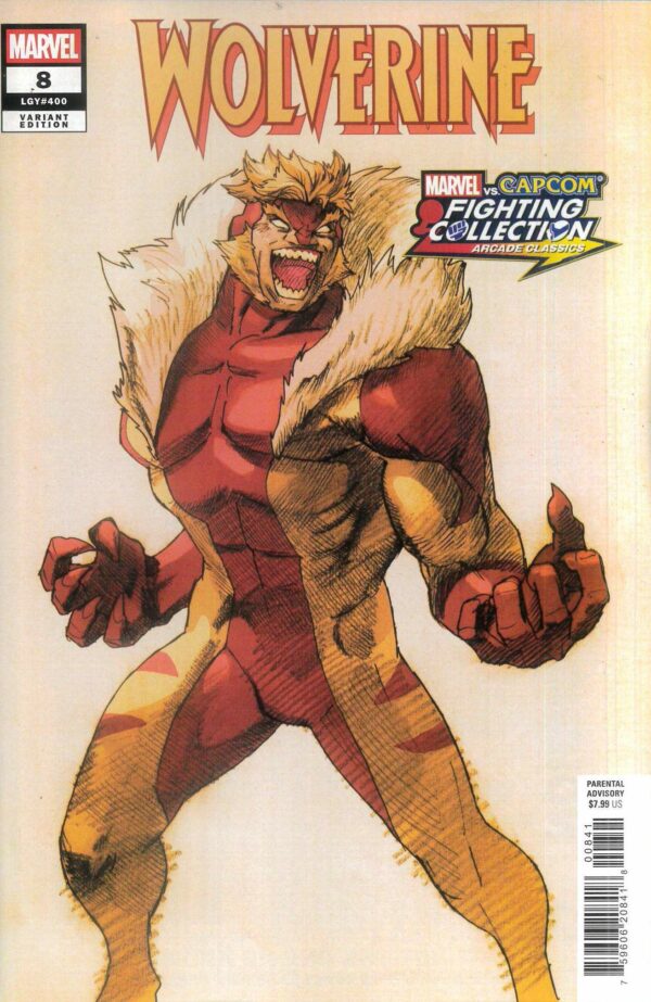 WOLVERINE (2024 SERIES) #8: Bengus Marvel Vs Capcom cover D
