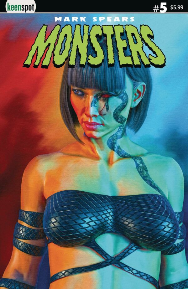 MARK SPEARS MONSTERS #5 Mark Spears Girl with Snake Tattoo cover E
